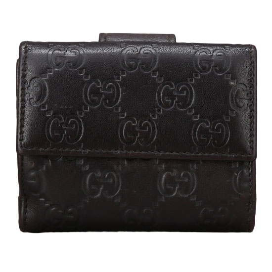 GUCCI(USED) 구찌 GG로고 씨마 레더 반지갑