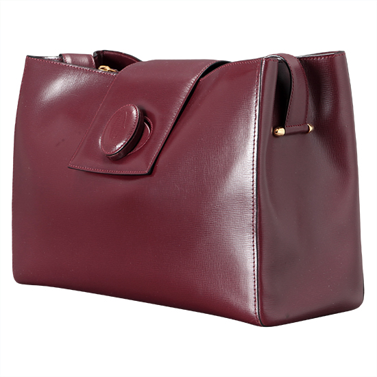 CARTIER(USED)버건디 레더 루비 숄더
