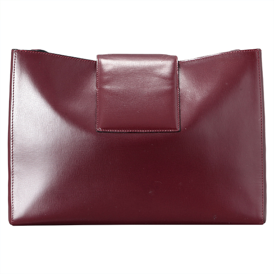 CARTIER(USED)버건디 레더 루비 숄더