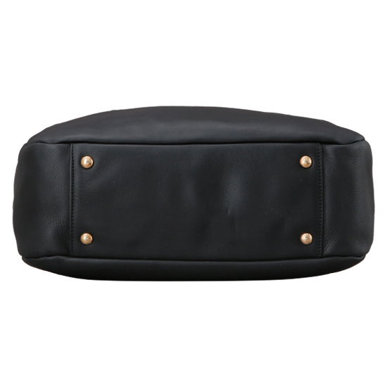 FERRAGAMO(USED)블랙 레더 숄더백