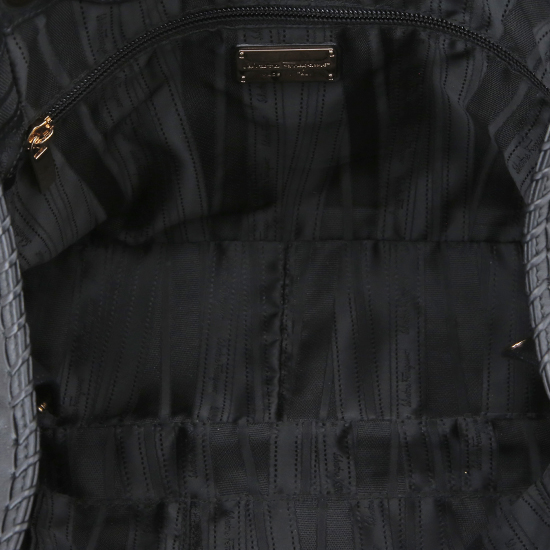 FERRAGAMO(USED)블랙 레더 숄더백