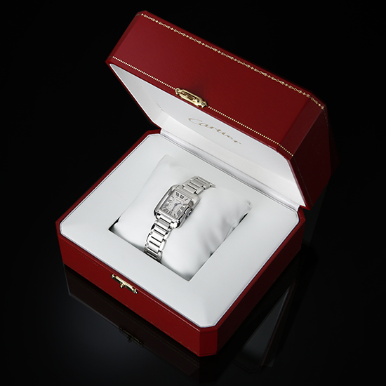 CARTIER(USED) 탱크 앙글레즈 스틸 스몰