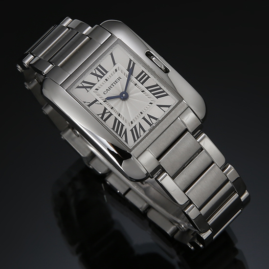 CARTIER(USED) 탱크 앙글레즈 스틸 스몰