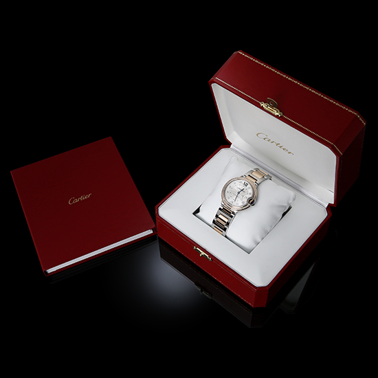 CARTIER(USED) 발롱블루 콤비 36 다이아베젤