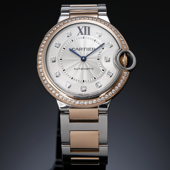 CARTIER(USED) 발롱블루 콤비 36 다이아베젤