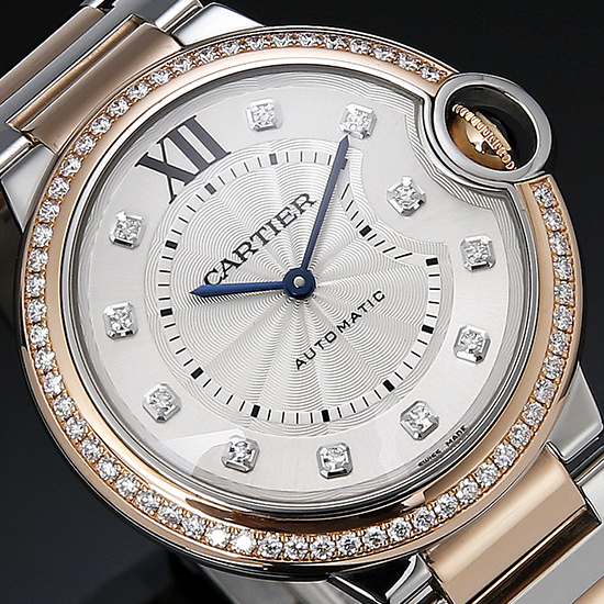 CARTIER(USED) 발롱블루 콤비 36 다이아베젤