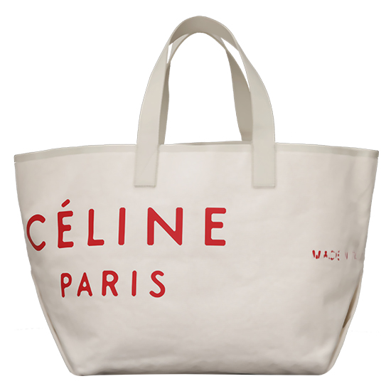 CELINE(USED)아이보리 패브릭 쇼퍼백
