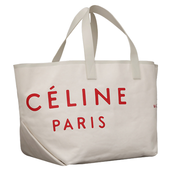 CELINE(USED)아이보리 패브릭 쇼퍼백