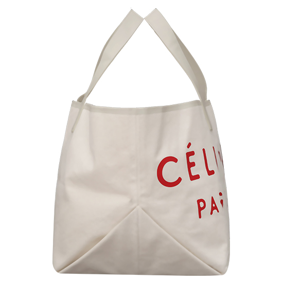 CELINE(USED)아이보리 패브릭 쇼퍼백