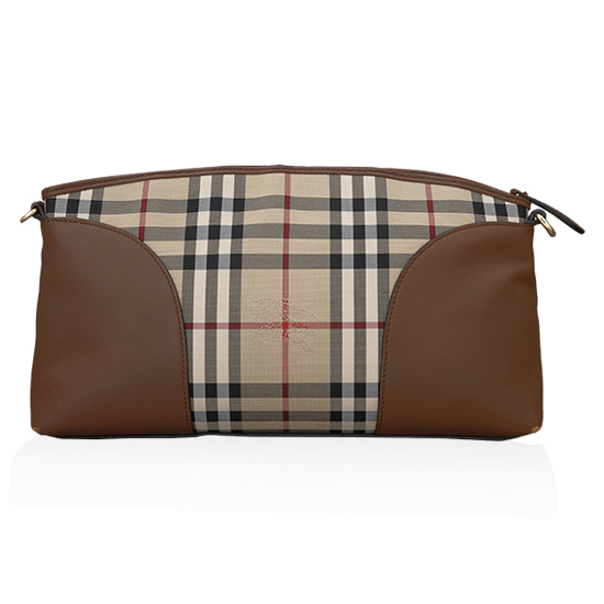 BURBERRY(USED)호스베리 체크 크로스겸 클러치백