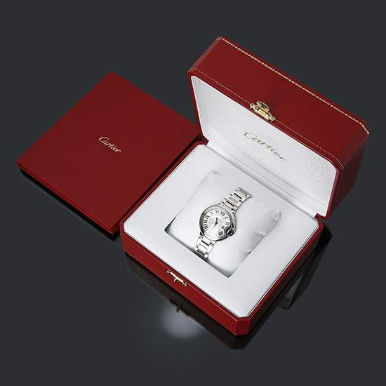 CARTIER(USED) 발롱블루 스틸 33 쿼츠