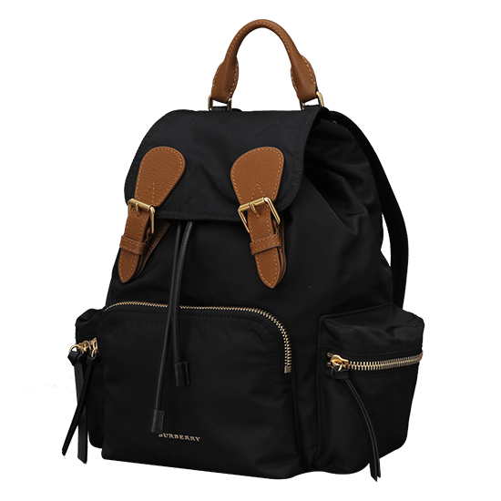 BURBERRY(USED)패브릭 블랙 럭색 백팩