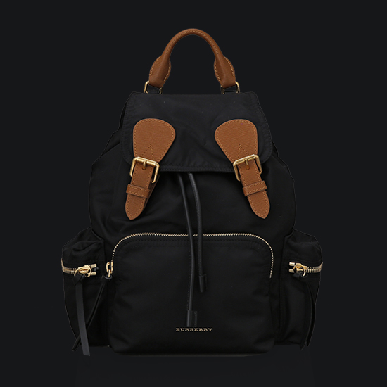 BURBERRY(USED)패브릭 블랙 럭색 백팩