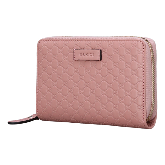 GUCCI(USED) 구찌 마이크로 씨마 핑크 중지갑