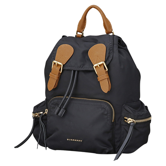 BURBERRY(USED)패브릭 블랙 럭색 백팩