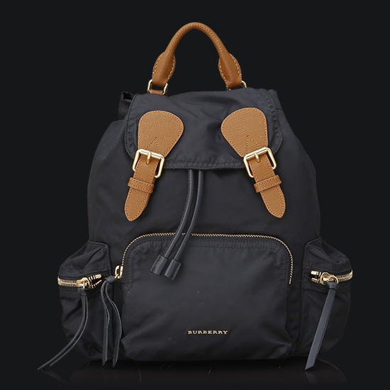 BURBERRY(USED)패브릭 블랙 럭색 백팩