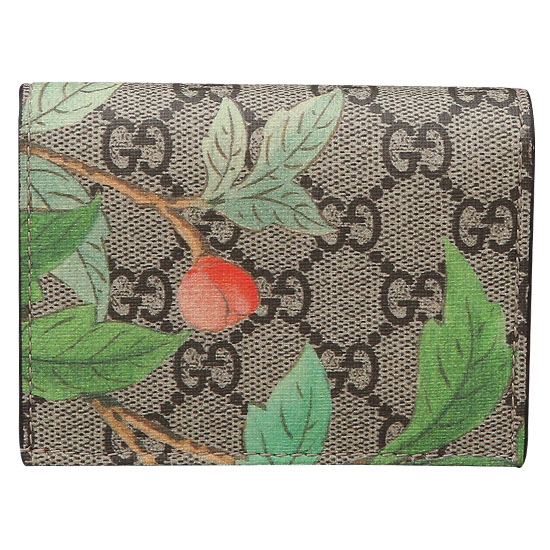 GUCCI(USED) 구찌 GG로고 PVC 나비 프린팅 반지갑