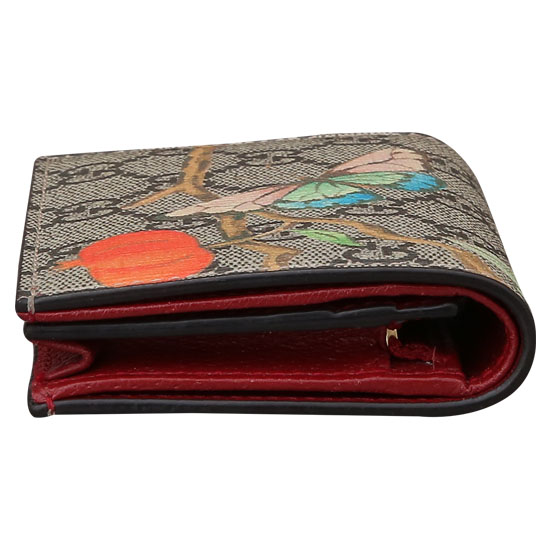 GUCCI(USED) 구찌 GG로고 PVC 나비 프린팅 반지갑