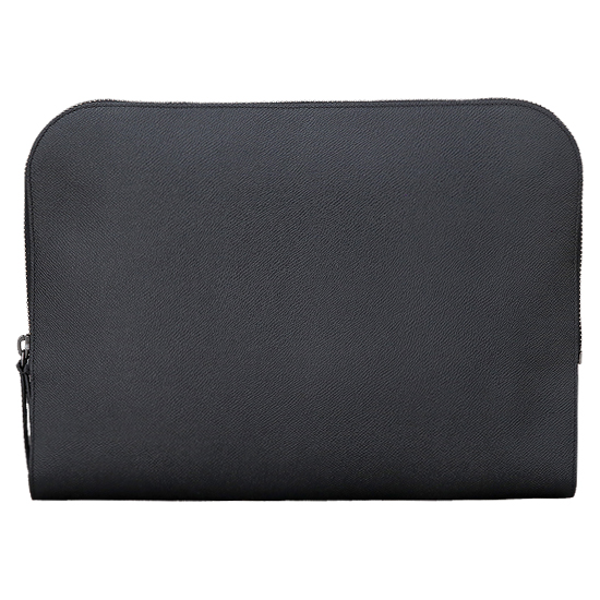 BURBERRY(USED)블랙 레더 클러치백