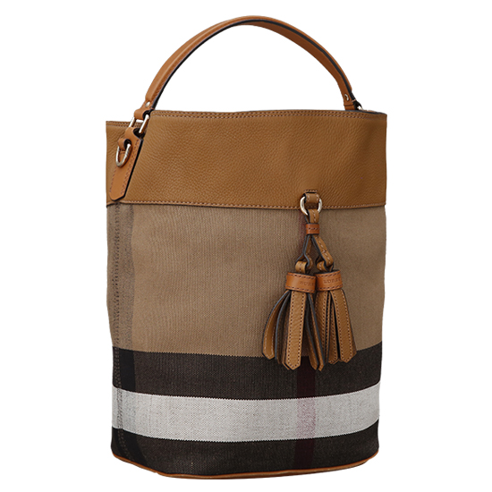 BURBERRY(USED)애쉬비 캔버스 체크 호보백