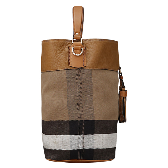 BURBERRY(USED)애쉬비 캔버스 체크 호보백