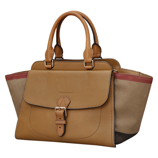 BURBERRY(USED)캔버스체크 토트겸 숄더백