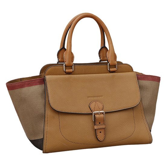 BURBERRY(USED)캔버스체크 토트겸 숄더백