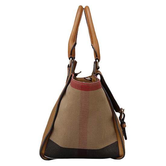 BURBERRY(USED)캔버스체크 토트겸 숄더백