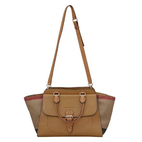 BURBERRY(USED)캔버스체크 토트겸 숄더백
