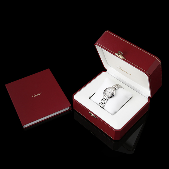CARTIER(USED)발롱블루 스틸 28