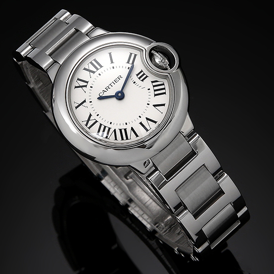 CARTIER(USED)발롱블루 스틸 28
