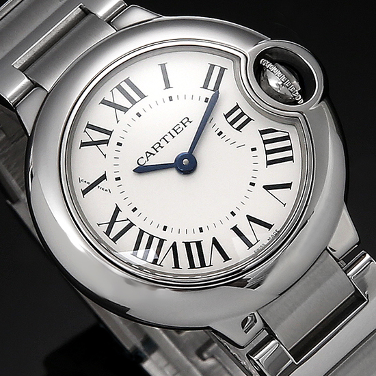 CARTIER(USED)발롱블루 스틸 28