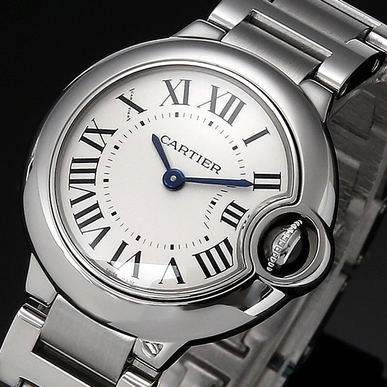 CARTIER(USED)발롱블루 스틸 28