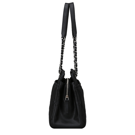 CHANEL(USED)블랙 레더 체인 숄더백