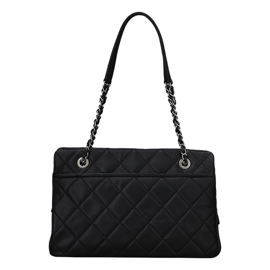 CHANEL(USED)블랙 레더 체인 숄더백