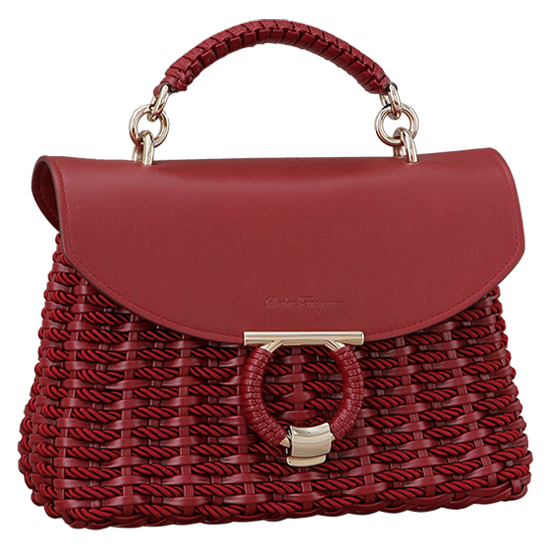 FERRAGAMO(USED)간치니 숄더백