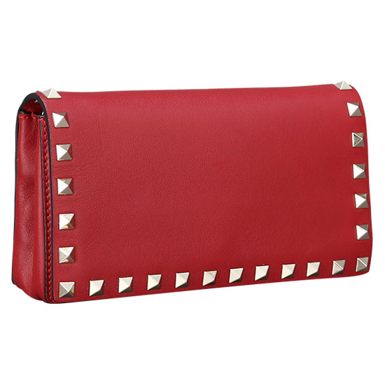 VALENTINO(USED)락스터드 레드 미니 크로스백