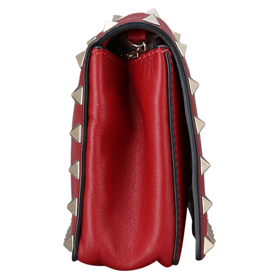 VALENTINO(USED)락스터드 레드 미니 크로스백