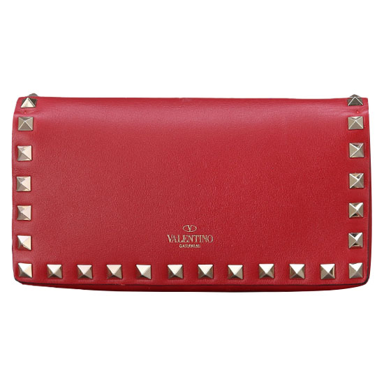 VALENTINO(USED)락스터드 레드 미니 크로스백