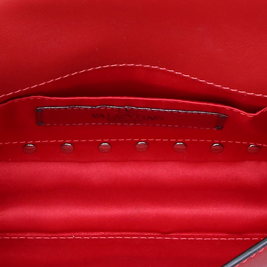 VALENTINO(USED)락스터드 레드 미니 크로스백