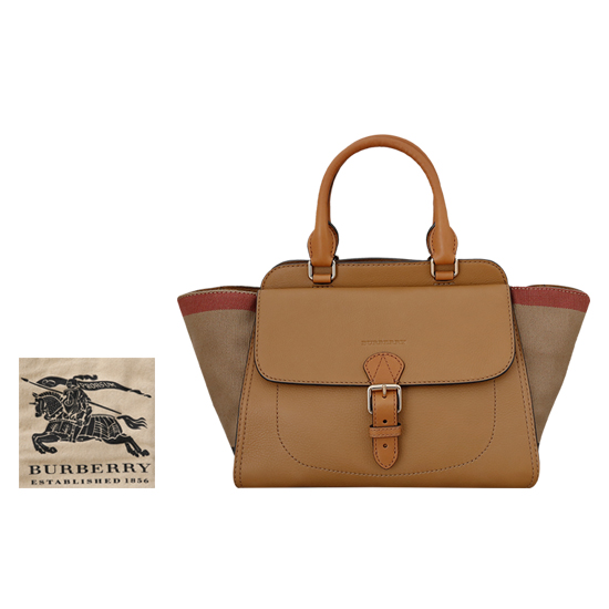 BURBERRY(USED)캔버스체크 토트겸 숄더백