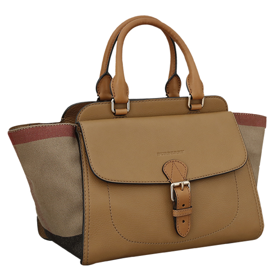 BURBERRY(USED)캔버스체크 토트겸 숄더백