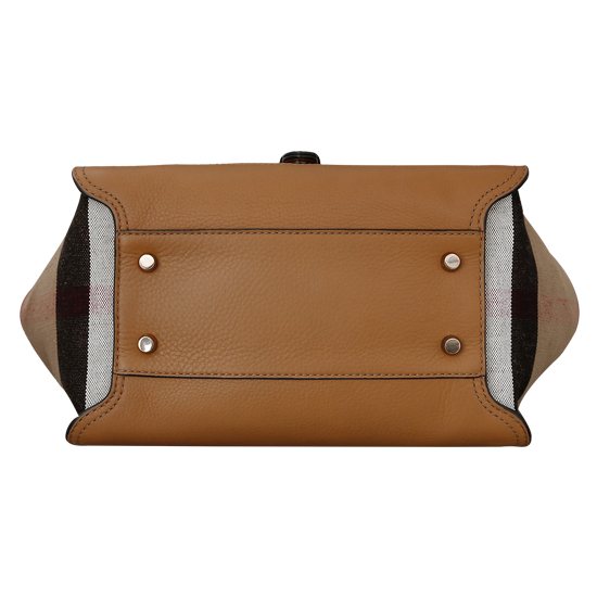 BURBERRY(USED)캔버스체크 토트겸 숄더백