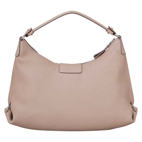 FERRAGAMO(USED)베이지 레더 파니샤 호보백