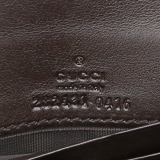 GUCCI(USED) 구찌 GG로고 패브릭 플랩 장지갑