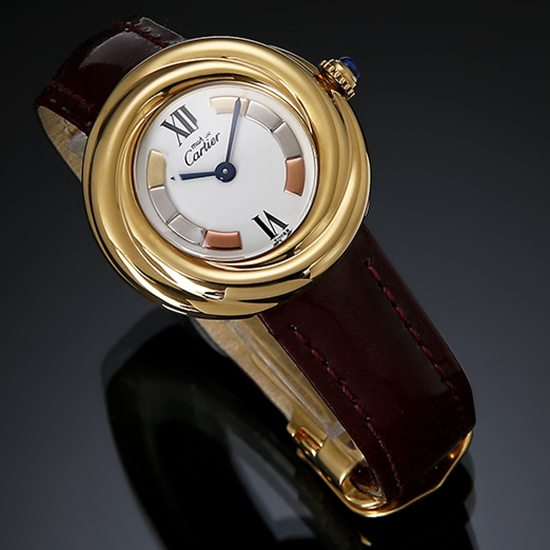 CARTIER(USED) 트리니티 버메일 금장 레이디