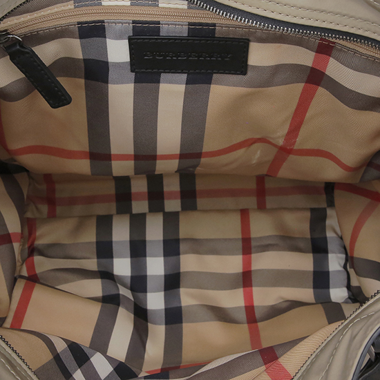 BURBERRY(USED)브라운 패브릭 숄더백
