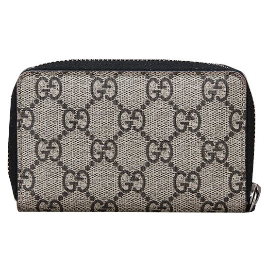 GUCCI(USED) 구찌 GG로고 수프림 PVC 지퍼 카드 지갑
