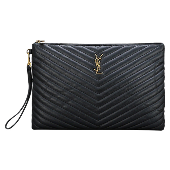 Yves Saint Laurent(USED)모노그램 쉐브론 클러치
