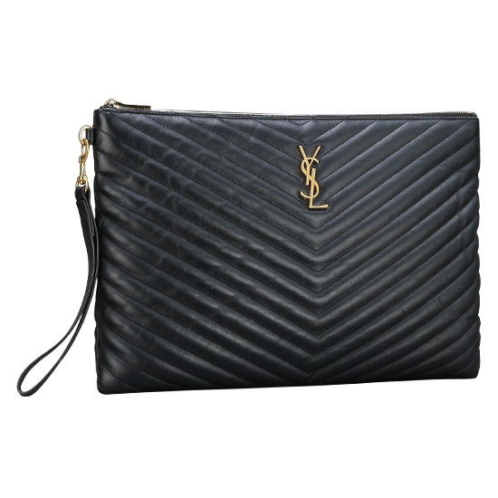 Yves Saint Laurent(USED)모노그램 쉐브론 클러치
